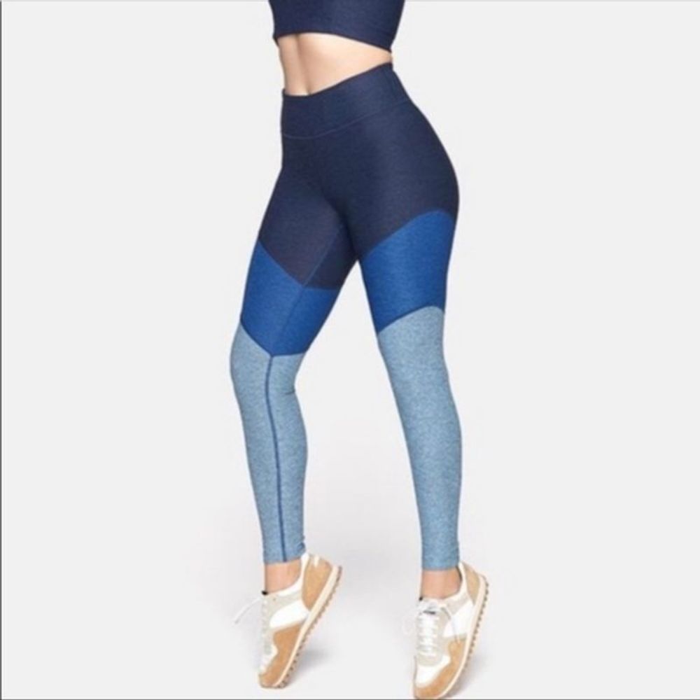 Outdoor Voices Springs 7/8 Tritone Leggings Blue M